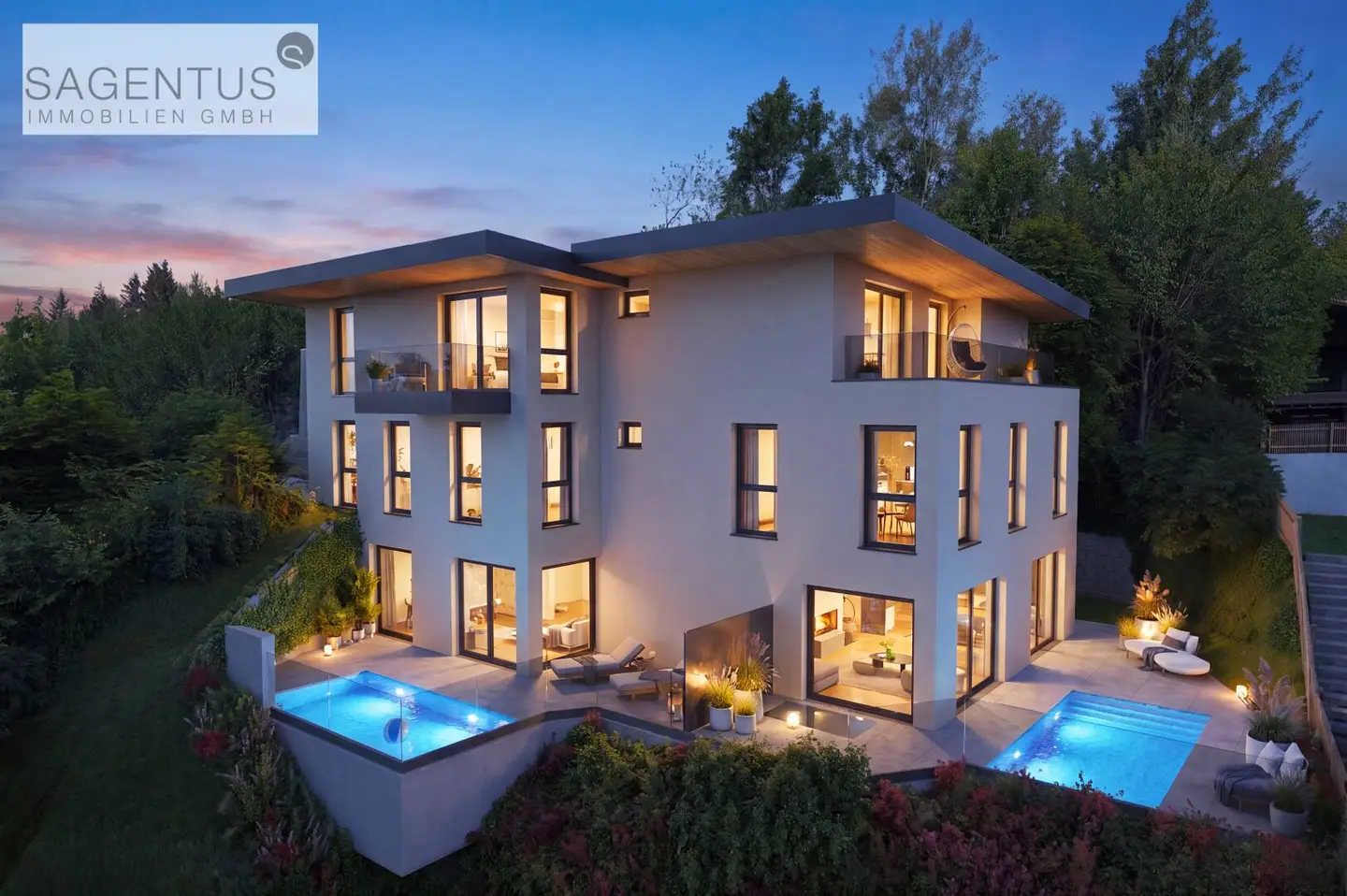 LIVING ABOVE the INN VALLEY: Barrier-free 5-room NEW-BUILD semi-detached house with private lift and swimming pool in a dream LOCATION!