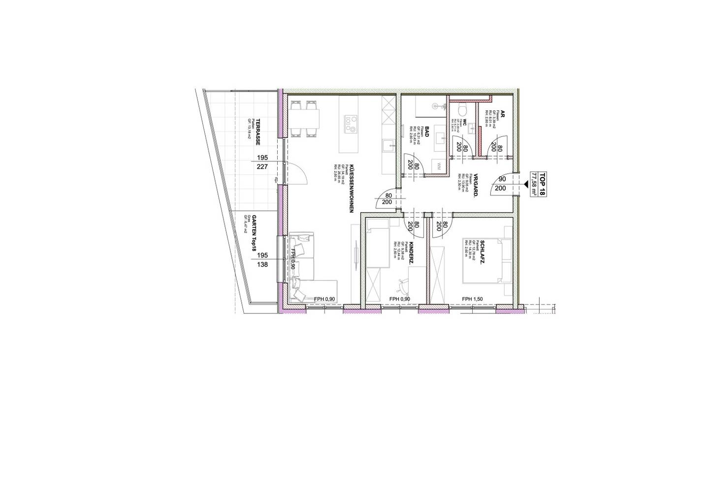 Reinbach Top 18 – 3-Zimmer-Terrassenwohnung
