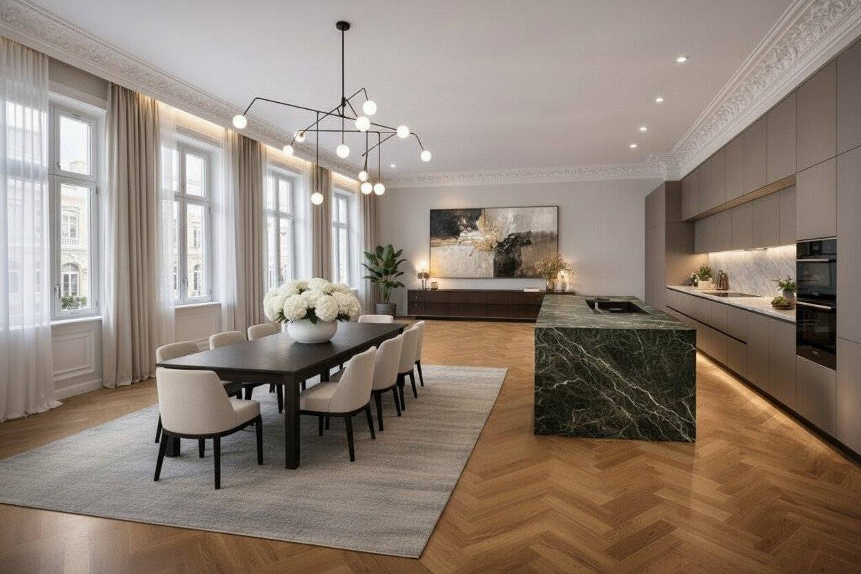 Exklusive Residenzen neben Schloß-Belvedere – Schlüsselfertiger Stilaltbau!