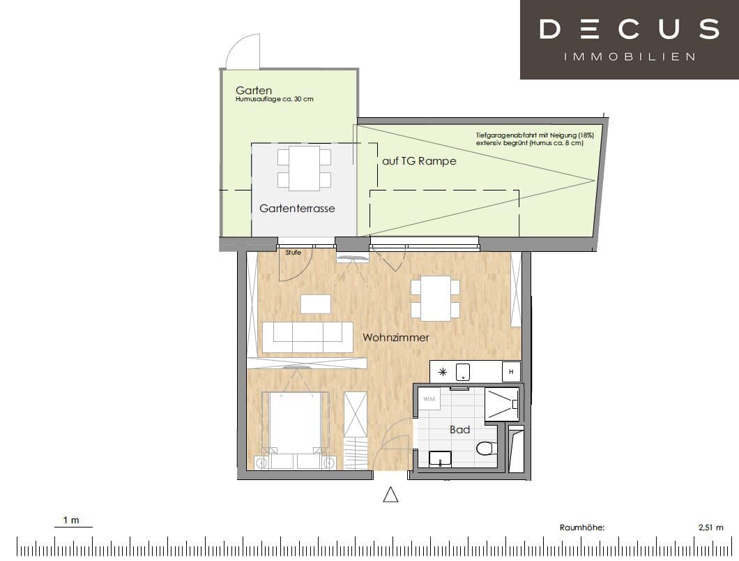 TERRACE / 1 ROOM / GARDEN / AVAILABLE FROM 1.10.2026 / FACING INNER COURTYARD / COMMISSION-FREE