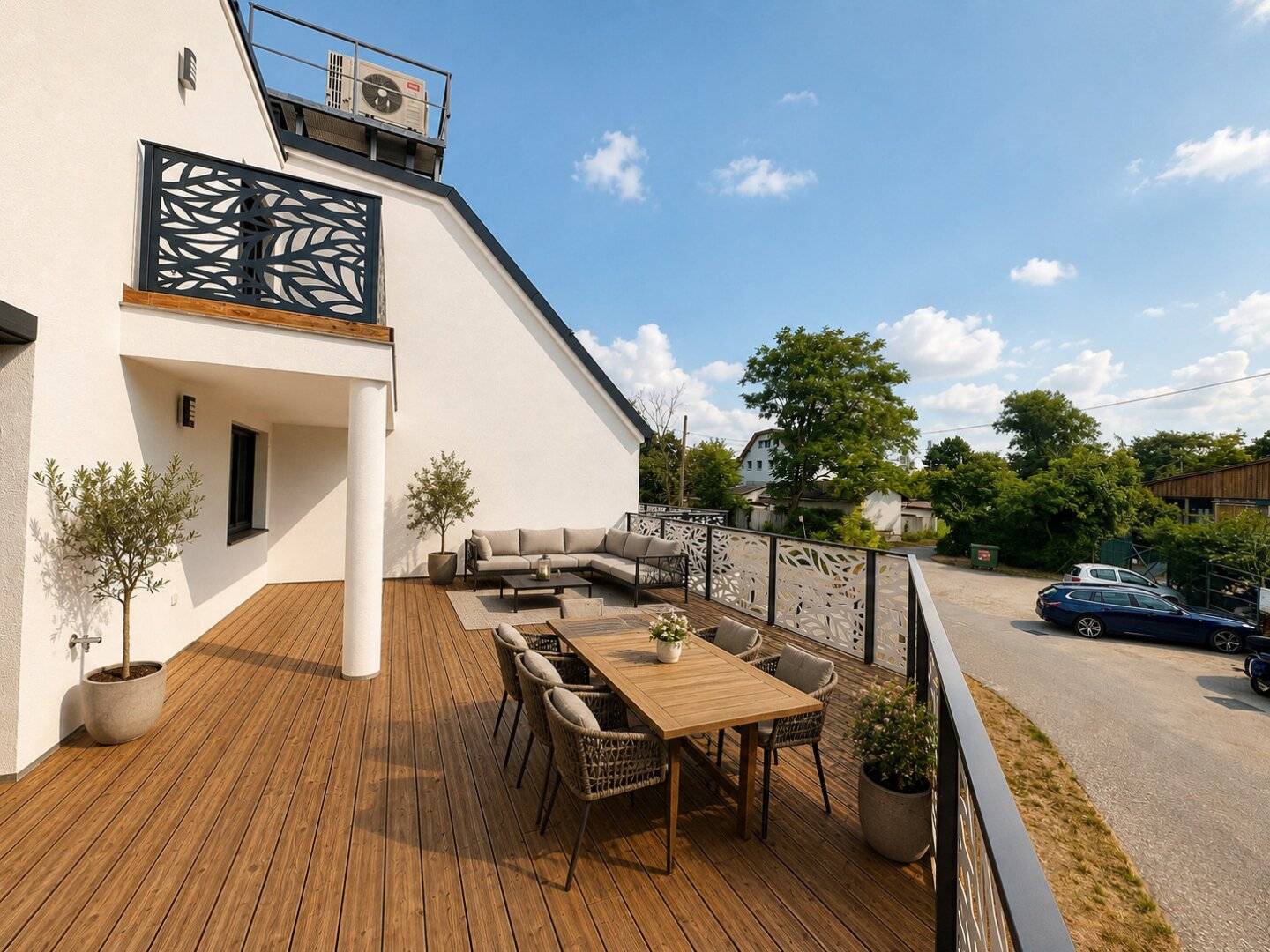 Commission-free! Modern 2.5-room maisonette apartment first occupancy with high-quality fittings, air conditioning, underground garage and large southeast terrace Directly at the Prater