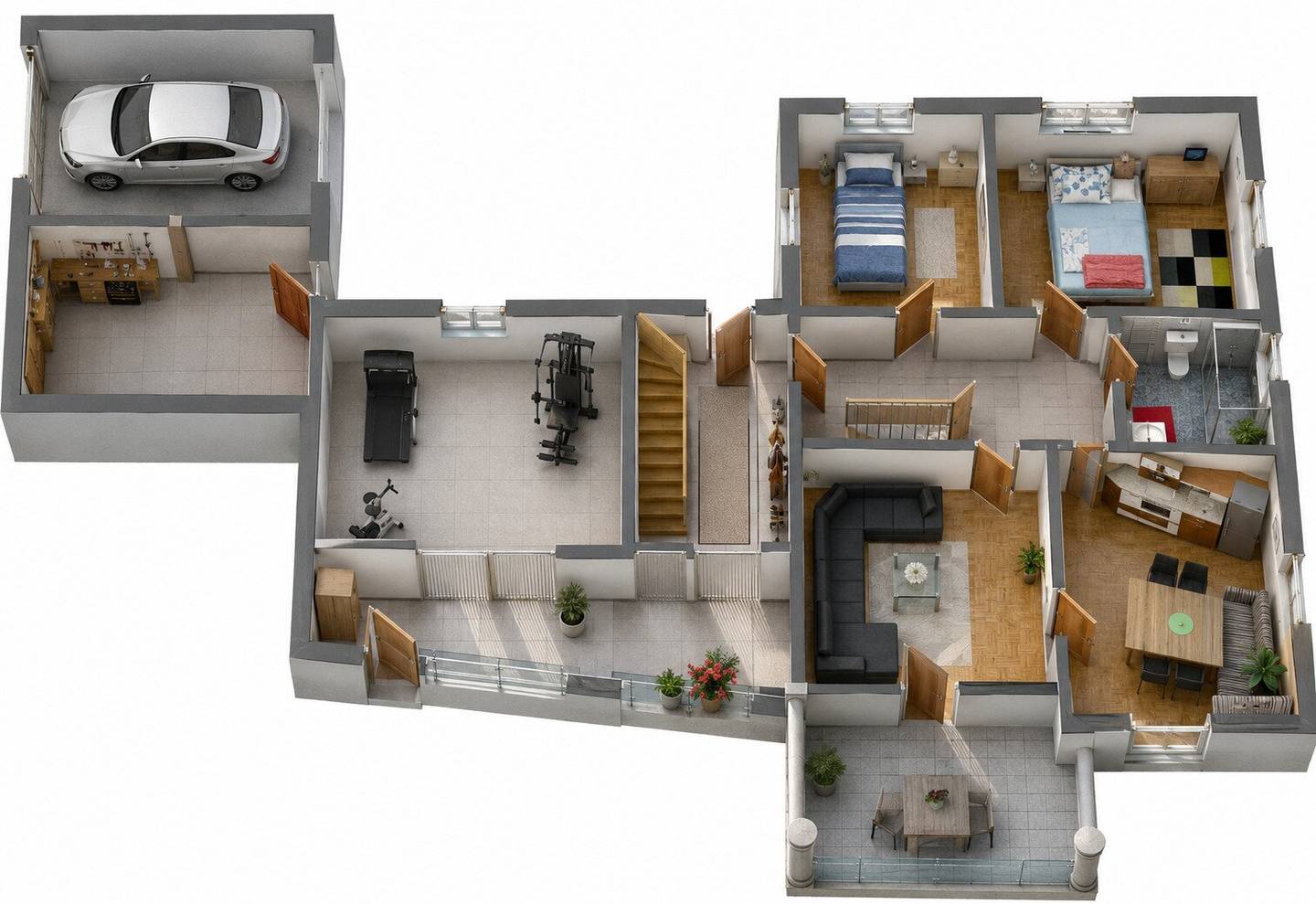 Zeltweg: Platz für 2 Familien auf ca 236 m2 Wohnfläche - 6 Zimmer, 2 Bäder, Wintergarten, Pool und 995 m2 Grundstück