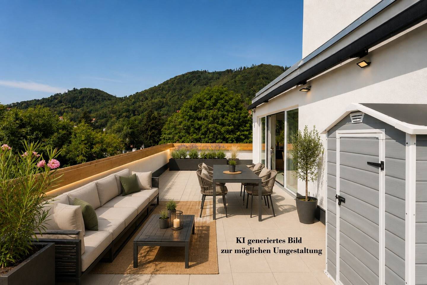 Penthouse am Schlosspark: Weitblick, Sonnenterrasse, Luftwärmepumpe &amp; Fußbodenheizung!