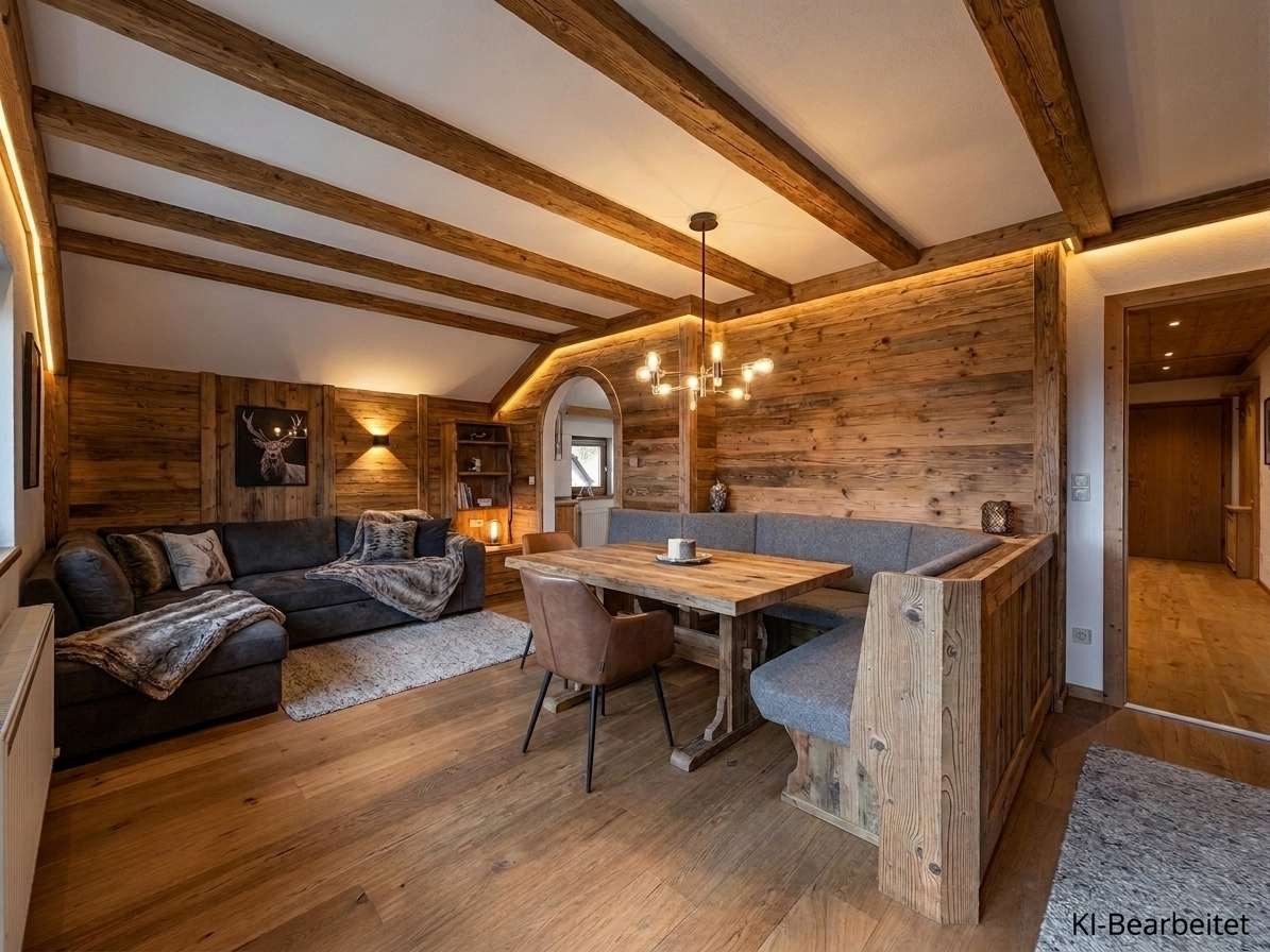 Lichtdurchflutete Dachgeschosswohnung mit Balkon und Panoramablick