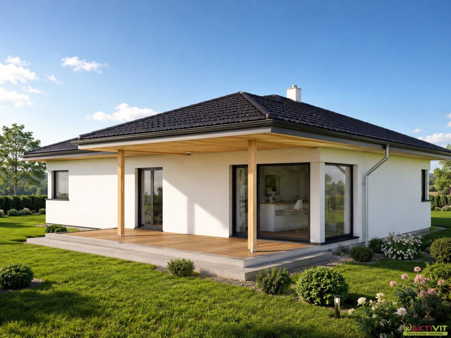Schlüsselfertig All Inklusive Preis + Küchengutschein. TOP Bungalow inkl. Bodenplatte und Grundstück! -  Jetzt Traumhaus sichern.