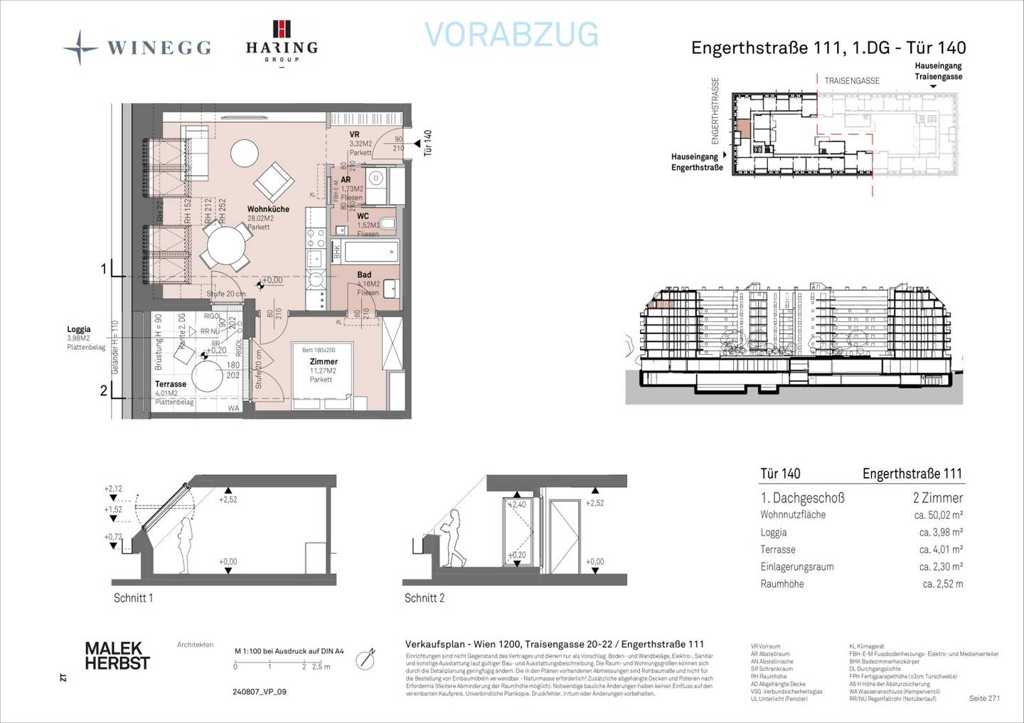 Wohnung Donaublick in Neubau Erstbezug