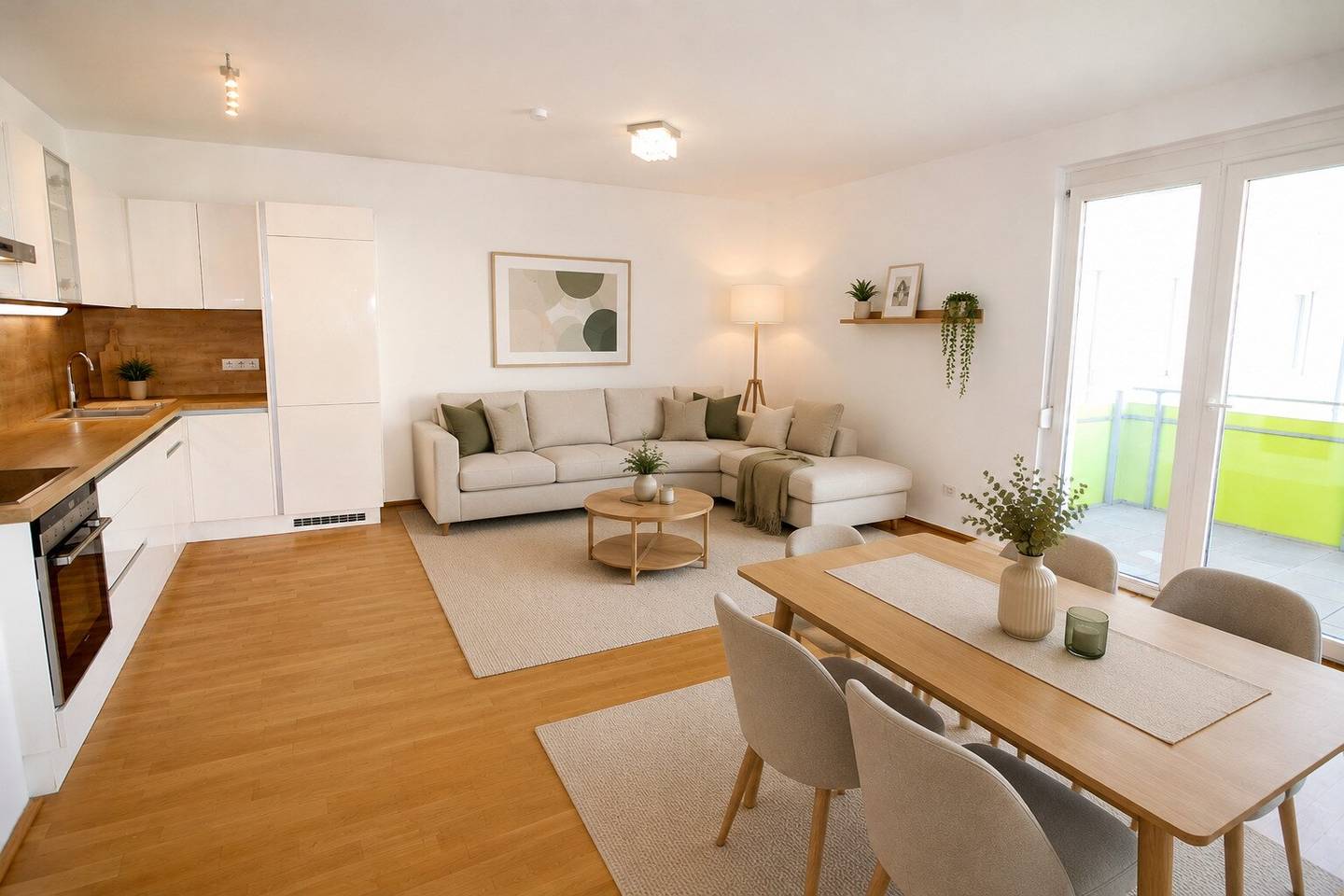 BALKONGLÜCK SCHWECHAT | 3-room new build apartment with XXL balcony access from all rooms + underground parking