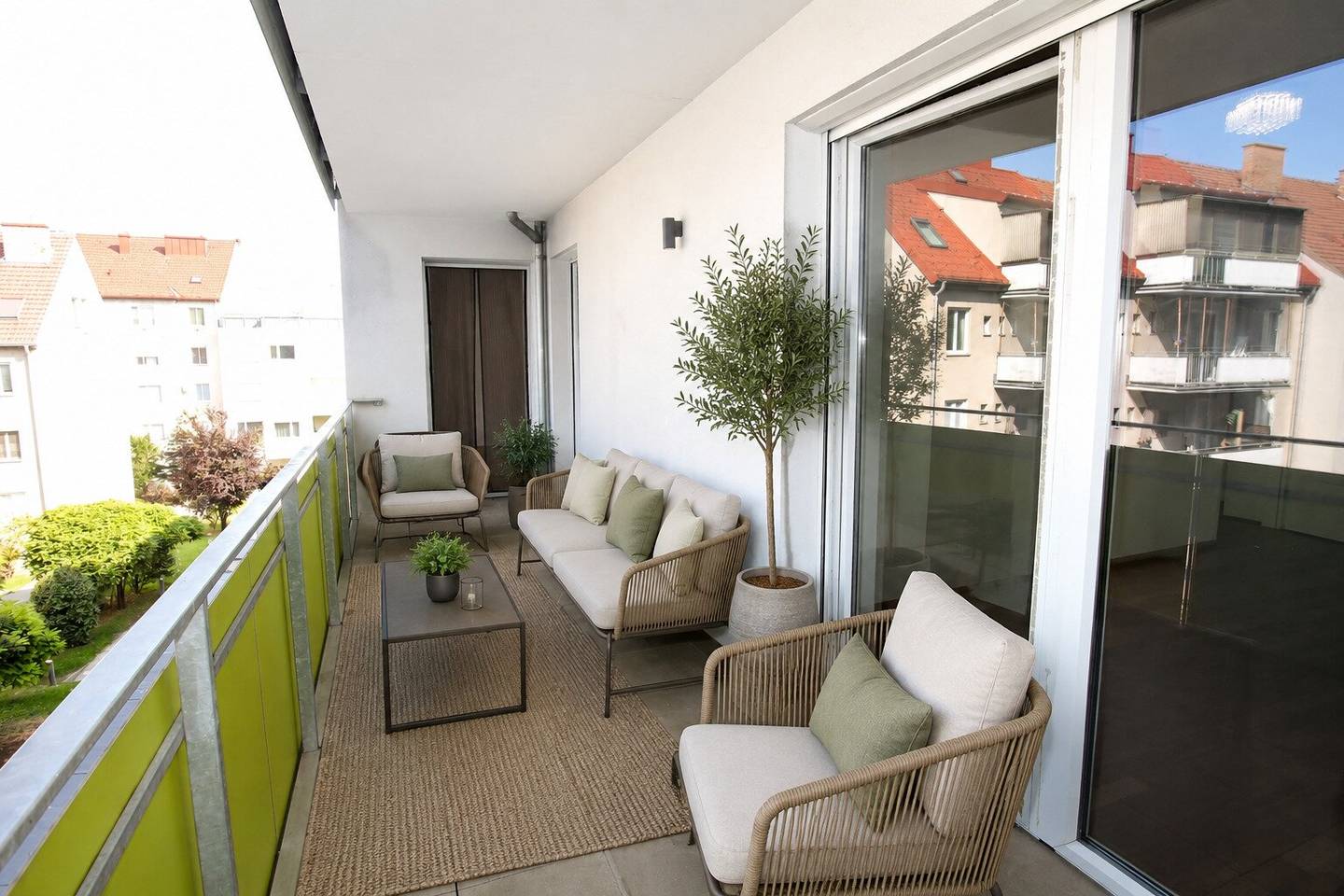 BALKONGLÜCK SCHWECHAT | 3-room new build apartment with XXL balcony access from all rooms + underground parking