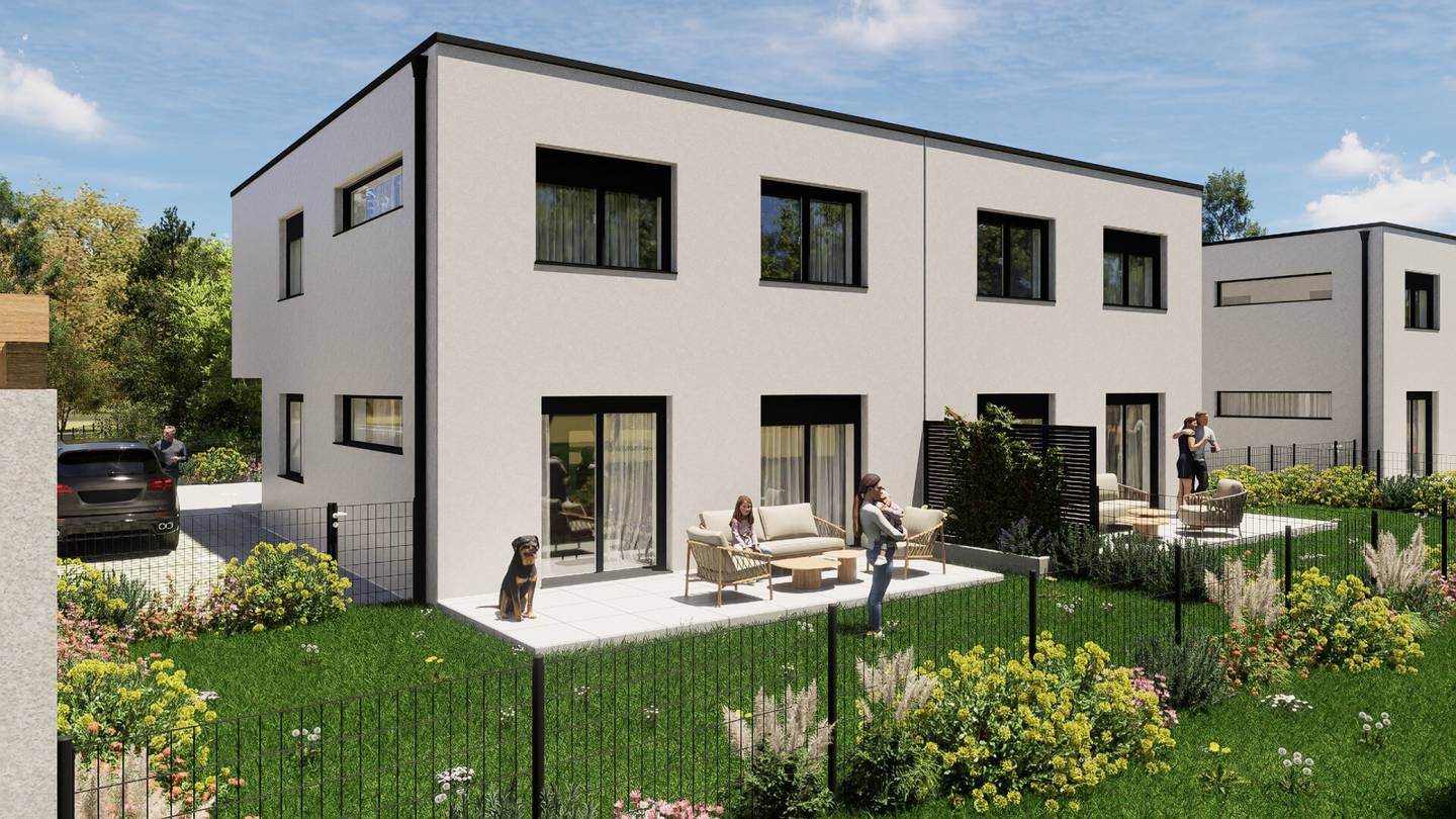 Moderne Doppelhaushälfte in Pottendorf – Erstbezug, 4 Zimmer, Garten, Terrasse, 2 Stellplätze! *PROVISION BEZAHLT DER ABGEBER*