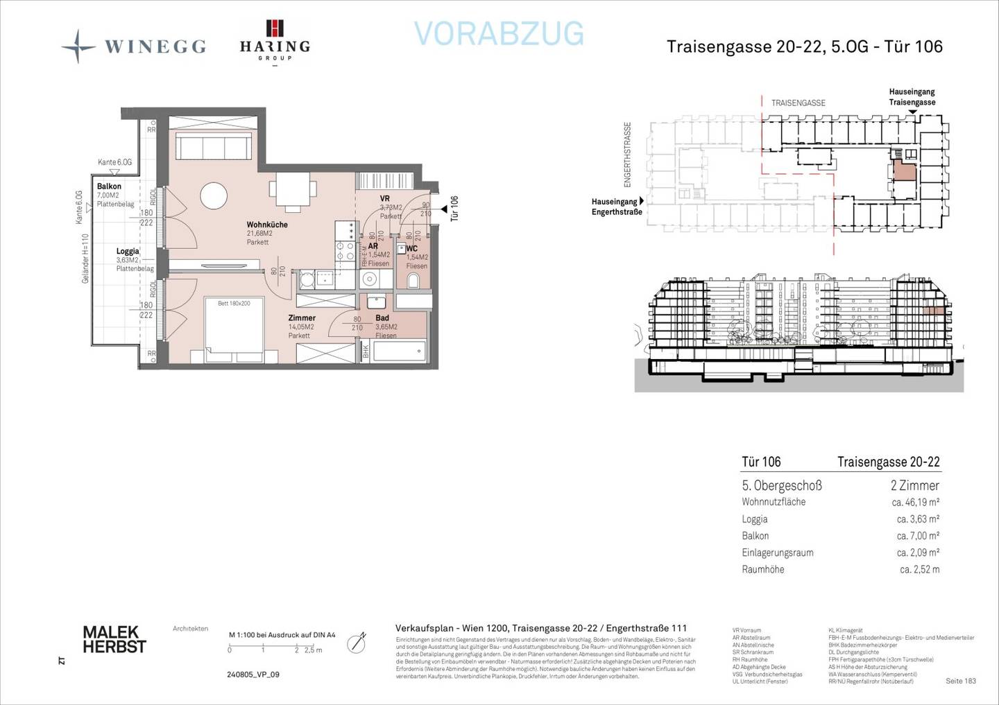 Apartment with Danube view new build first occupancy