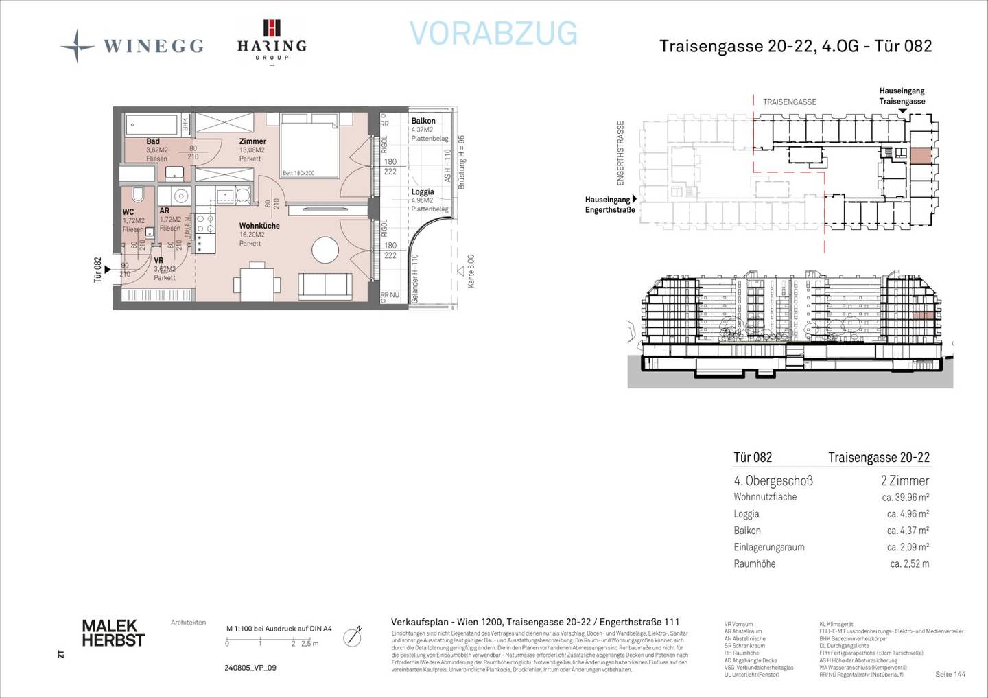Apartment with Danube view in a new build