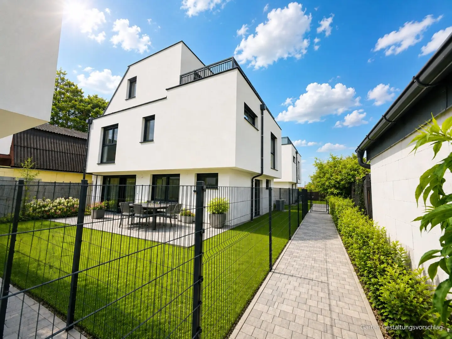 NEUBAU / ERSTBEZUG - Haus mit Garten, Dachterrasse und Parkplatz - 1220 Wien Essling