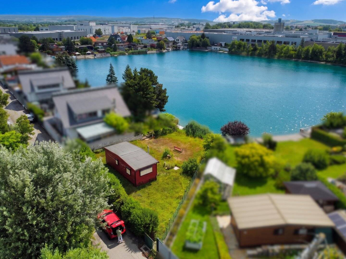 Olé, Olé wir bauen am See! Baugrundstück mit eigenem und direktem Seezugang nur 10 Minuten von Wiengrenze entfernt