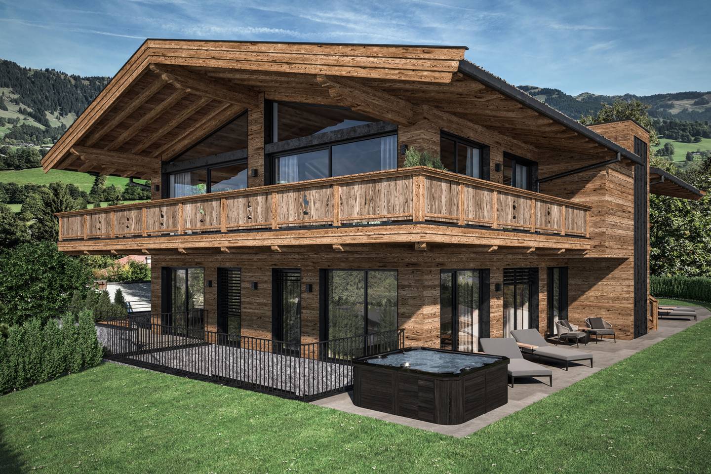Wohnung mit Panoramablick und privatem Wellnessbereich