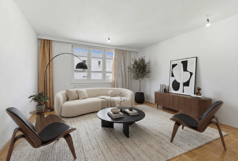 Helle Wohnung mit Wohnküche und Innenhoflage