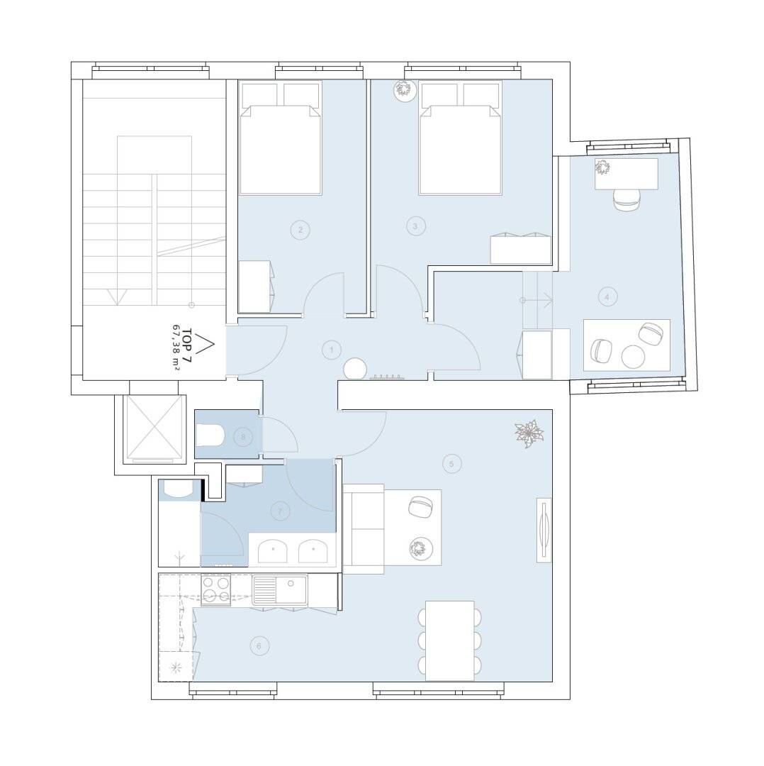 Moderne 4-Zimmer Wohnung in zentraler Lage Wiens - 67m² (WG tauglich)