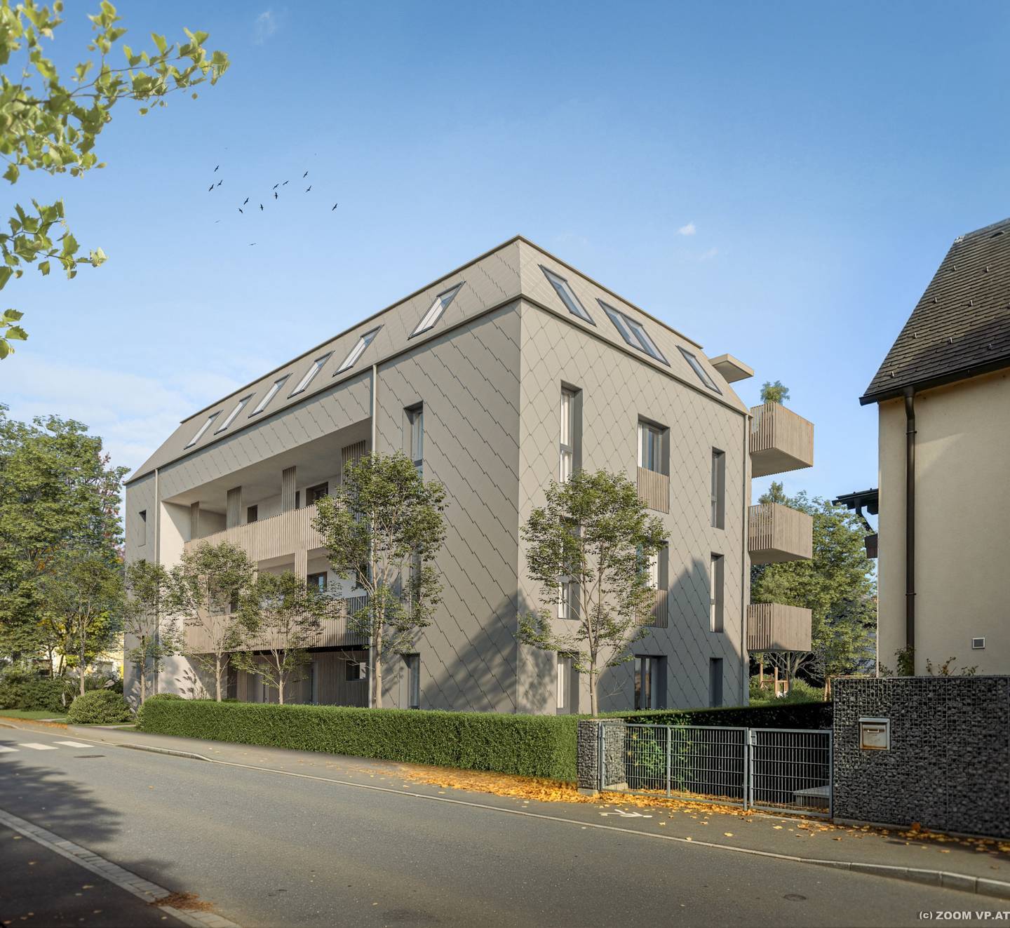 Ground floor apartment with private garden and lift