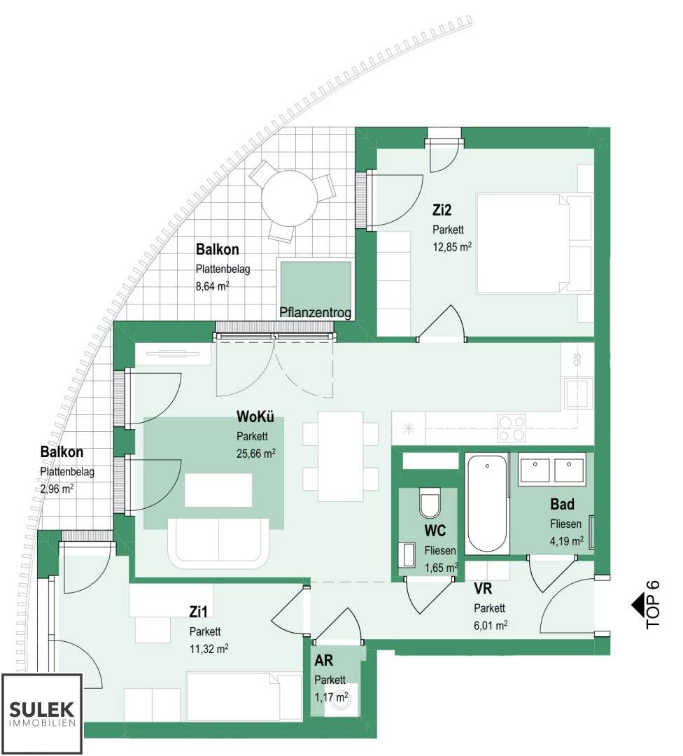Near U4: Compact 3-room apartment with balcony for couples or small families | First occupancy - Rondelle XIV - Top 6