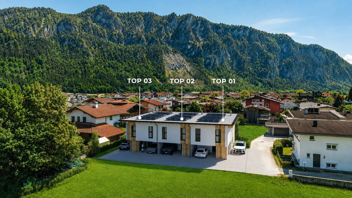 Familienwohnung mit Privatgarten und Photovoltaik