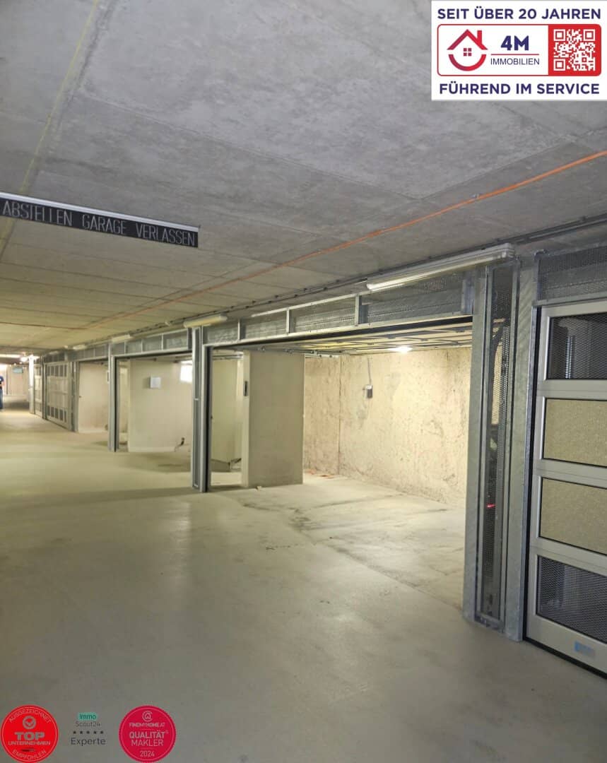 Lockable double garage box with power and roller gate in 3rd basement only for owners near U1 Kagraner Platz