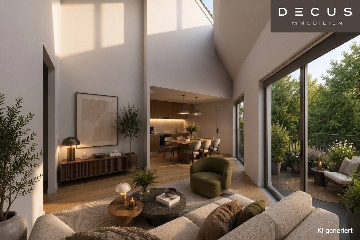 4 ROOM PENTHOUSE | EXCLUSIVE FIRST OCCUPANCY ON 2 LEVELS WITH TERRACE &amp; LOGGIA | 1st &amp; 2nd ATTIC FLOOR