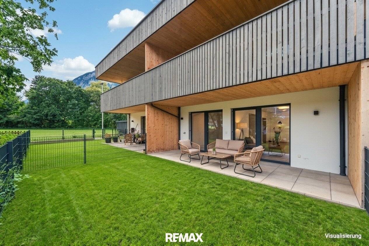 Modern 2-room apartment with garden &amp; terrace