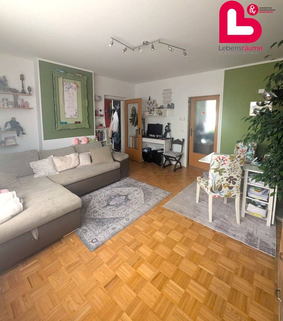 Cozy 2-room apartment in Haid with loggia WITHOUT ELEVATOR