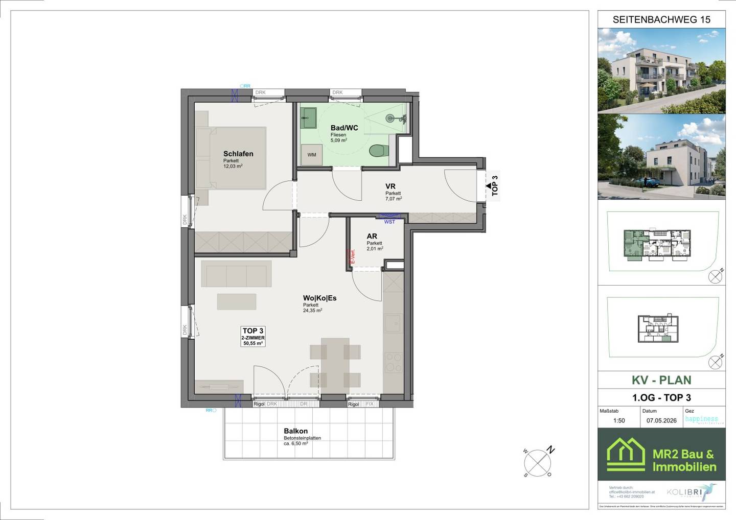 New 2-room condominium | Living in Salzburg-Gnigl