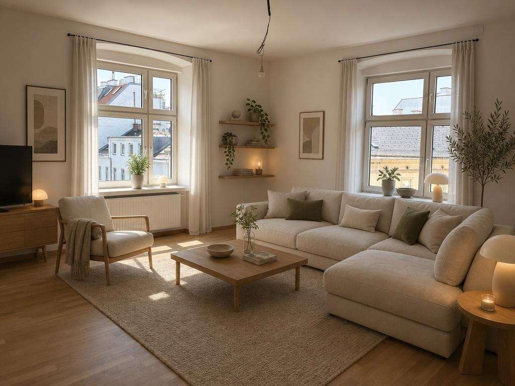 Bright freshly renovated Altbauwohnung with lift
