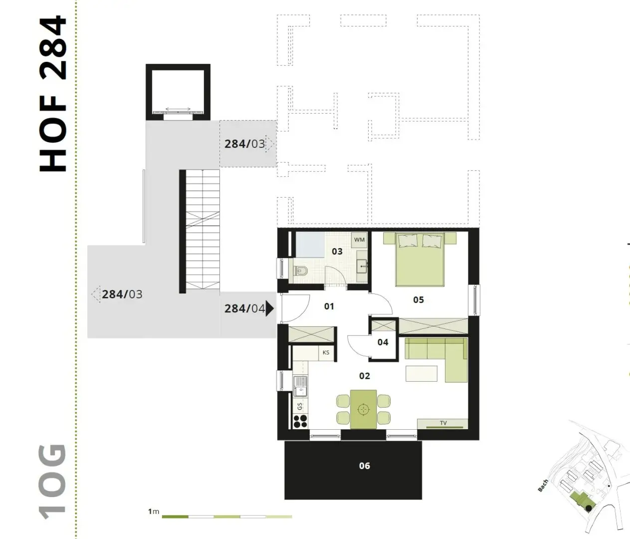 Dreamlike 2-room balcony apartment, Lindenhöfe St. Josef bei Graz, high-quality condominiums with garden or balcony only around 25 km from Graz, construction start 1st quarter 2027