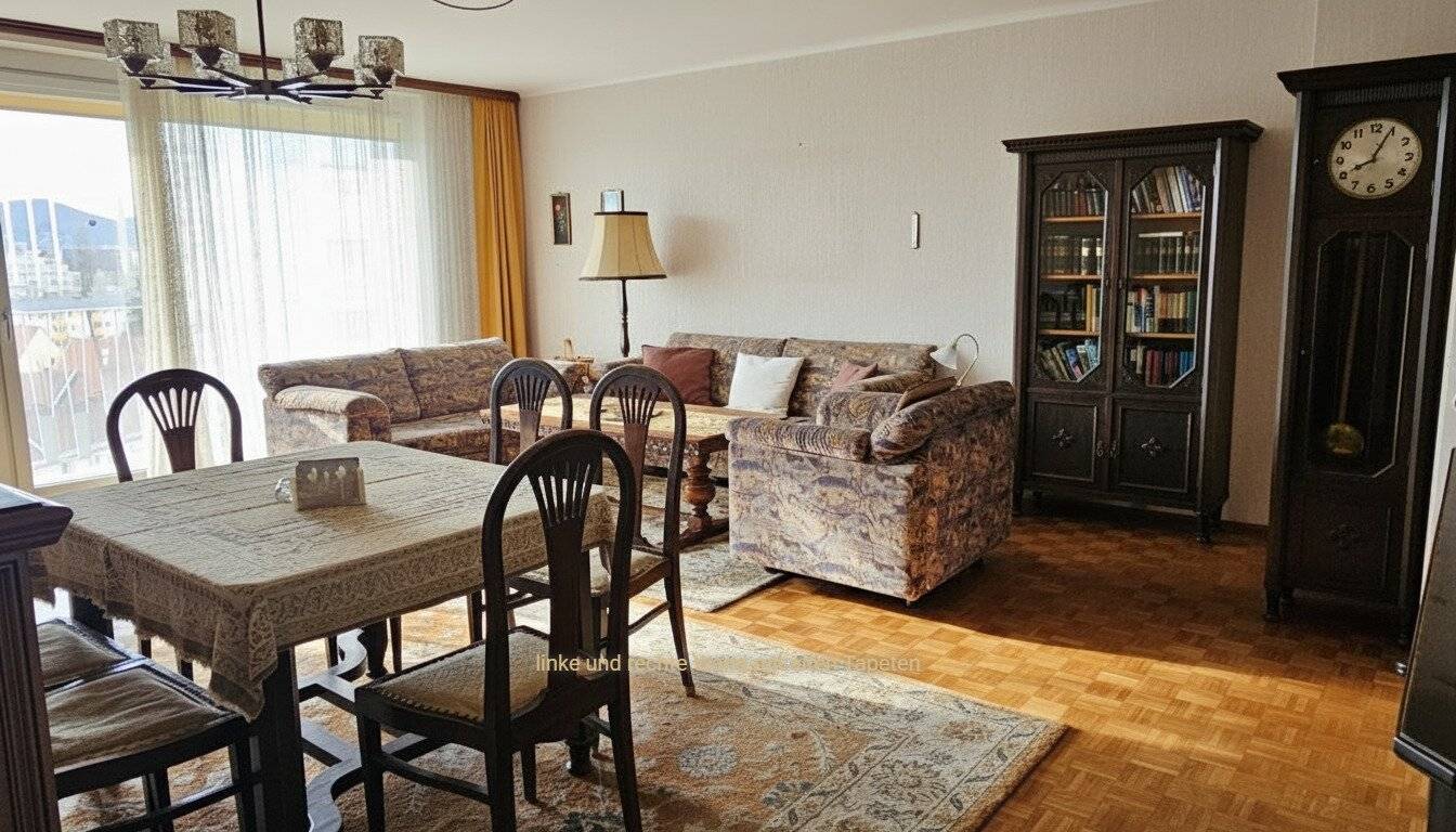 Spacious sunny cozy 3-room apartment with distant view, 2 balconies, near Mur cycle path and center