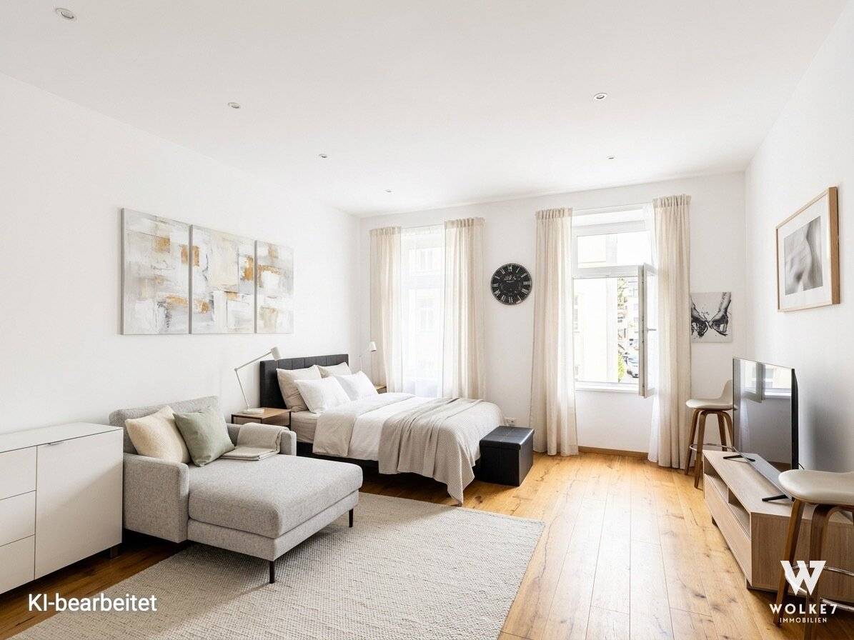 Move-in ready historic building first occupancy after complete renovation – Modern 1-room apartment with underfloor heating and lift in 1100 Vienna