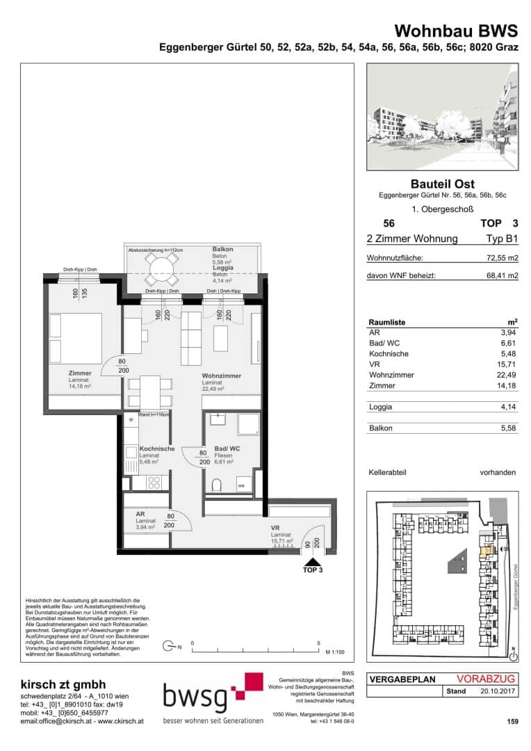 2 months rent-free! Spacious 2-room cooperative apartment with balcony and new kitchen! - open-ended rental contract