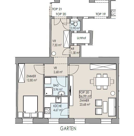 SOMMERAKTION - nur 1,5 % Provision! Altbau-Charme trifft modernen Wohnkomfort - Sanierte 2 Zimmerwohnung in 1030 Wien!