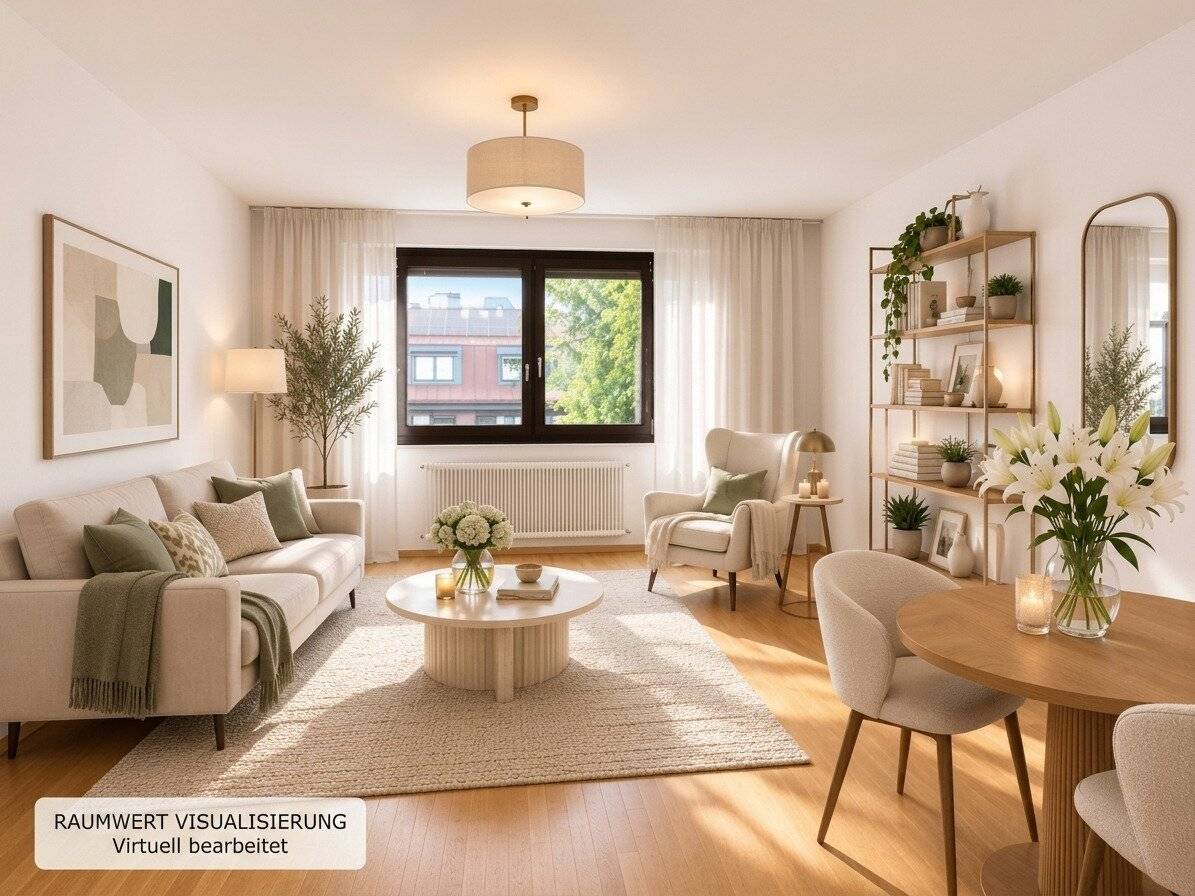 INVESTMENT HIT with garden use New building approx. 46m² 2 rooms 1st elevator floor courtyard-facing