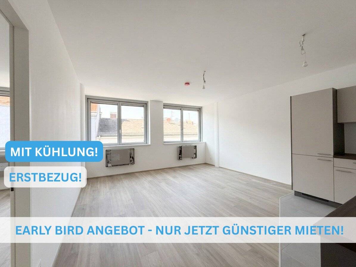 Gekühlter Erstbezug in 2-Zimmer Wohnung mit idealer Anbindung an U4/U6