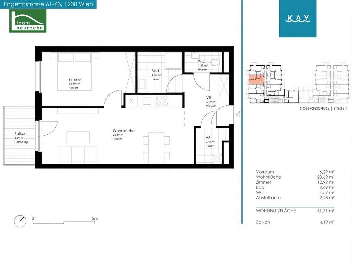 Charming 2-room apartment near the Danube - Available immediately. - WOHNTRAUM