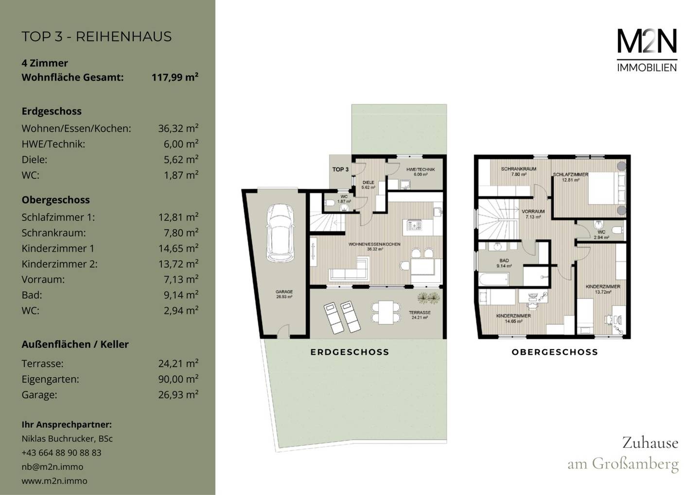 Moderne Doppelhaushälfte mit Garage und sonnigem Garten - Baustart bereits erfolgt!