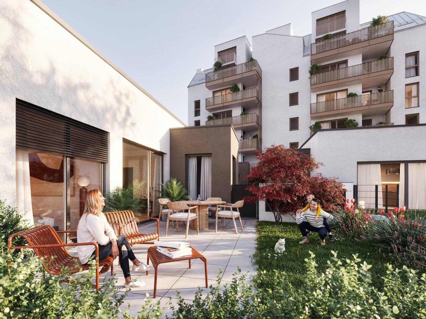 Neubau 2 Zimmer mit Garten - 1220 Wien