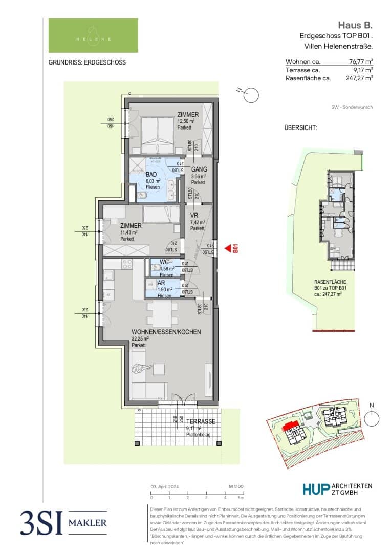 Wohnung Erstbezug Doblhoffpark Garten