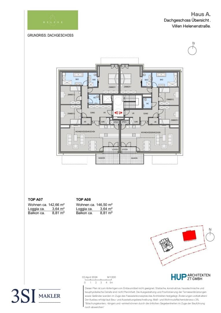 Dachgeschosswohnung Erstbezug Baden Altstadt