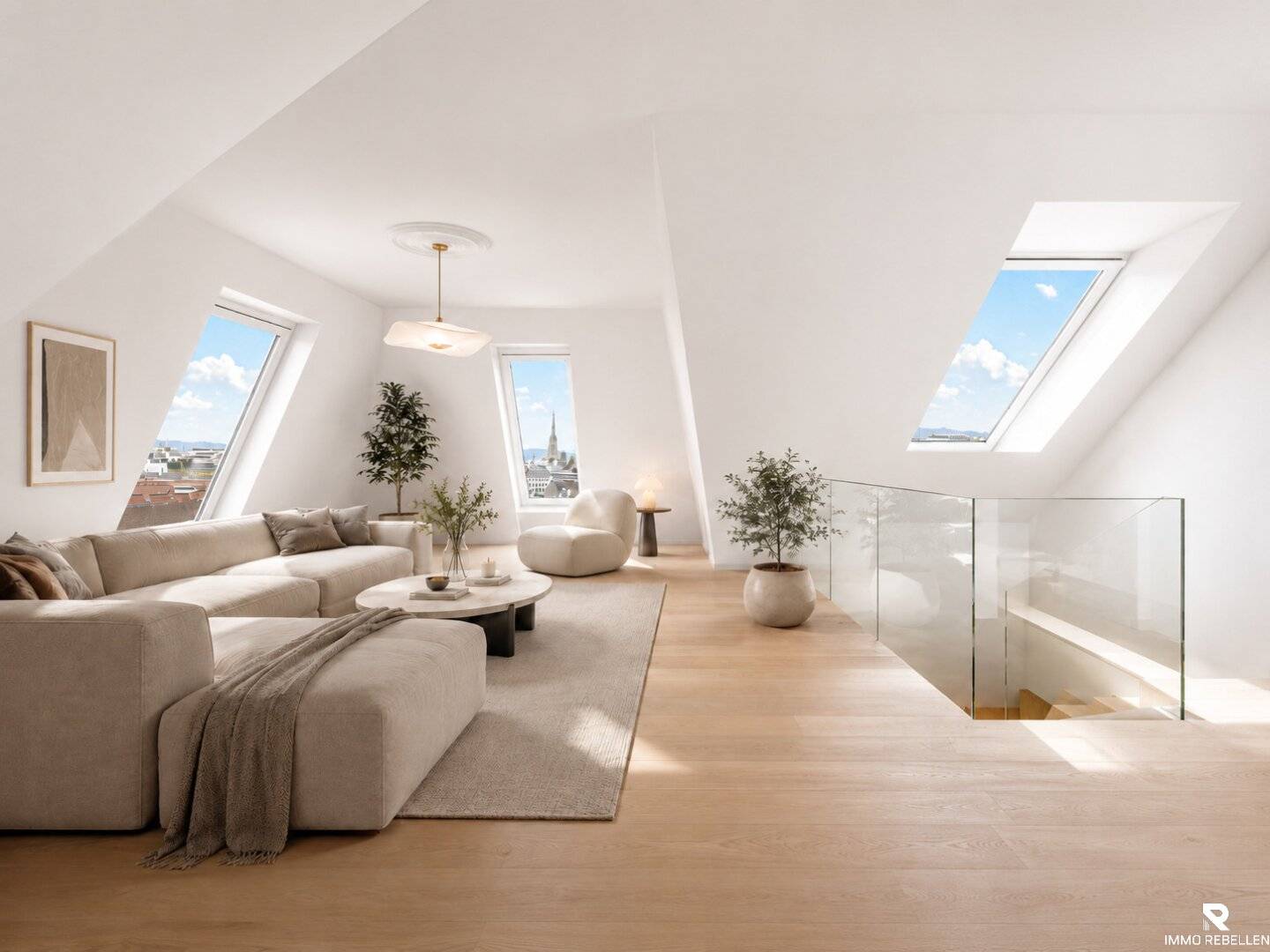 Above the roofs of Vienna – 5-room maisonette with terrace and St. Stephen's Cathedral view