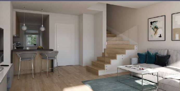 Modernes Reihenhaus mit großzügigem Studio im Dachgeschoss | Erstbezug | 1220 Wien!