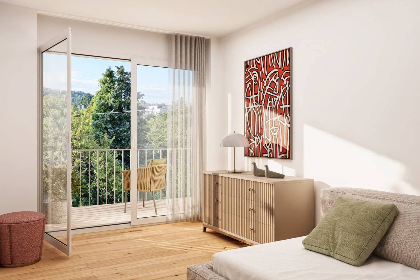 Top-floor living without paying for a penthouse: 91 m², 3 rooms, 22 m² balcony – Andritz