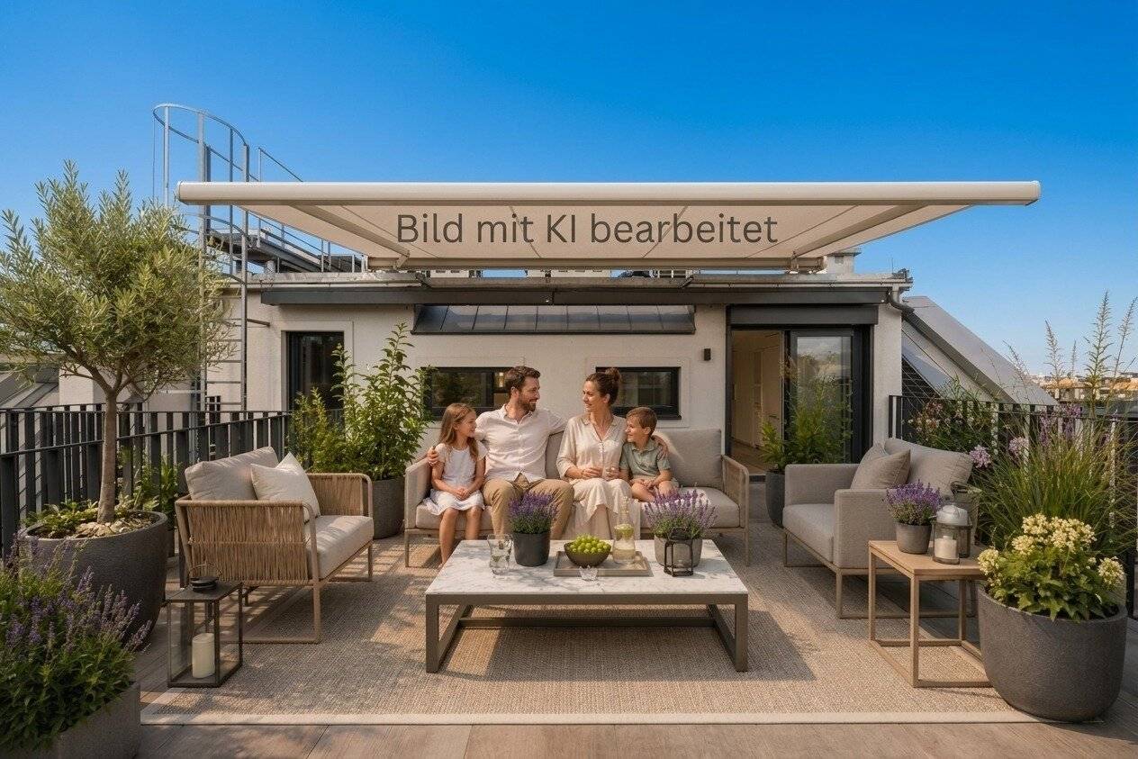 Sitting on the terrace in the evening and Vienna belongs only to you