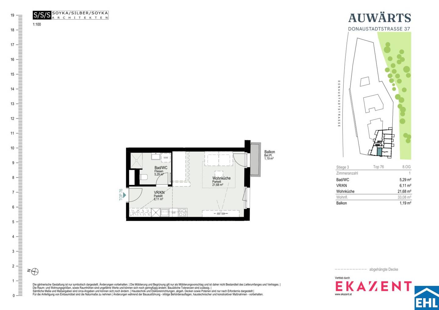 First occupancy | 1 room | Living between city and water