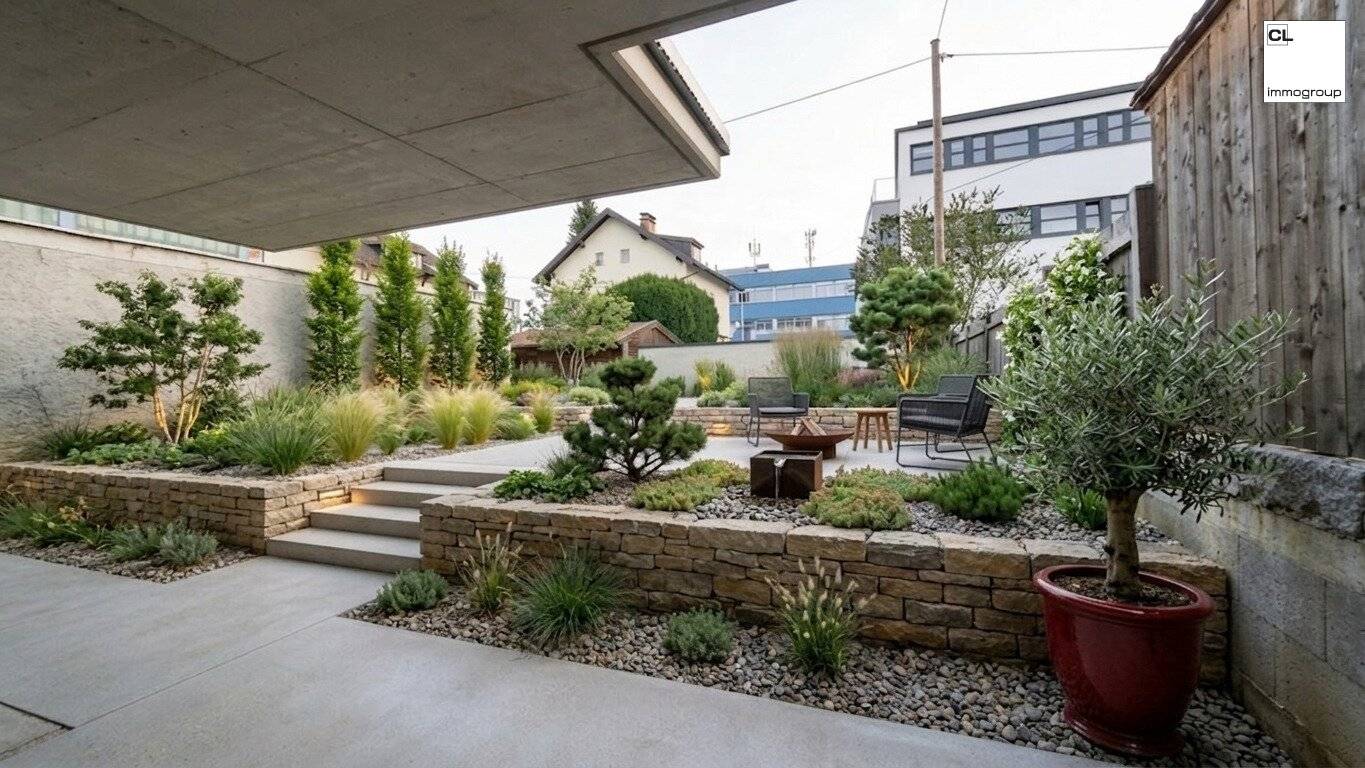 Urban luxury with garden, exclusive first-occupancy apartment on two levels in Salzburg