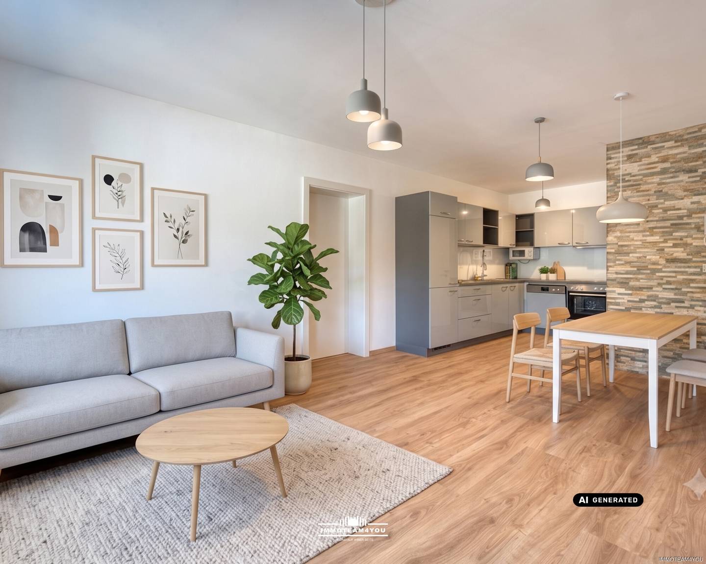 Ground floor apartment with private garden and pool