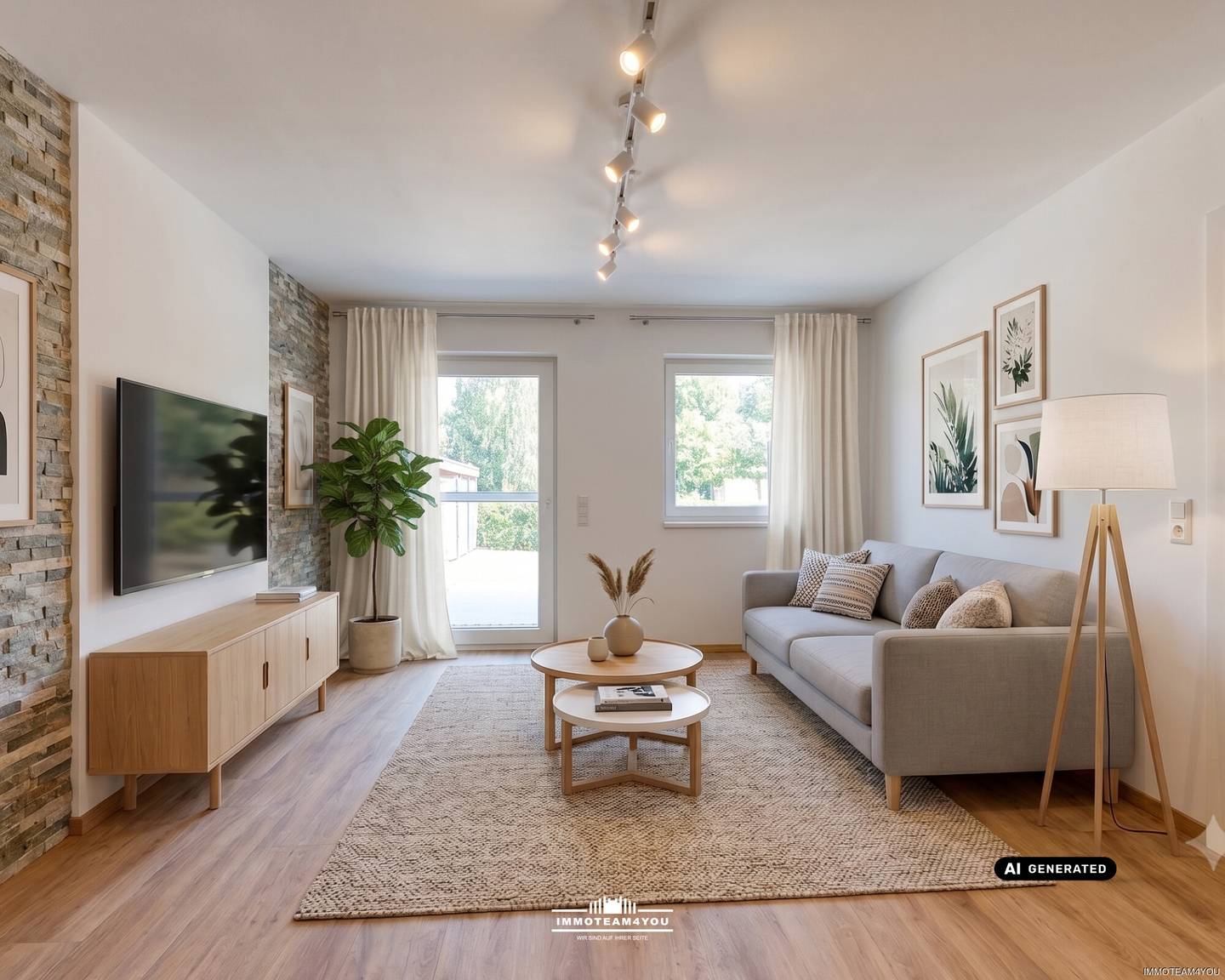 Ground floor apartment with private garden and pool