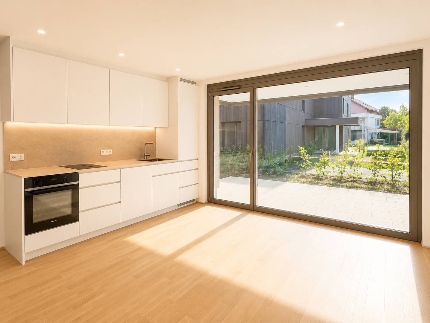 Modern apartment with terrace and private garden